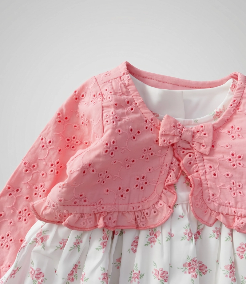VESTIDO RECIEN NACIDA  L13131270178 CORAL LIMONADA - 4