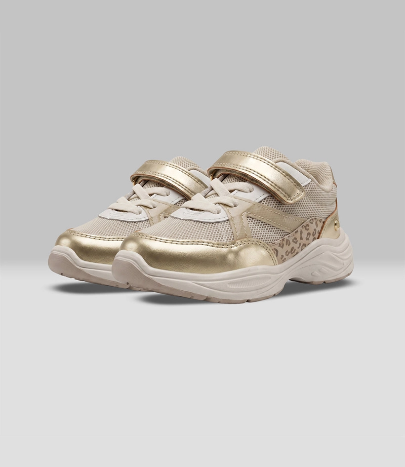 ZAPATILLA BEBE ANIMAL PRINT L45391270589 DORADO LIMONADA - 3