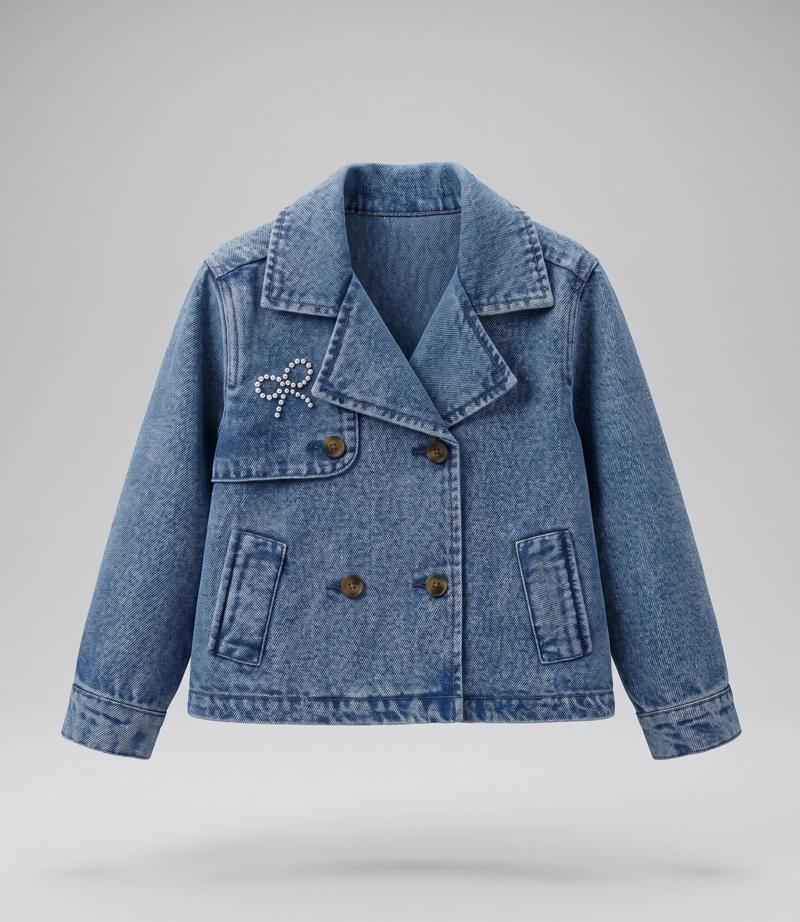 CHAQUETA NIÑA DE DENIM L11071270109 DENIM AZUL LIMONADA - 2