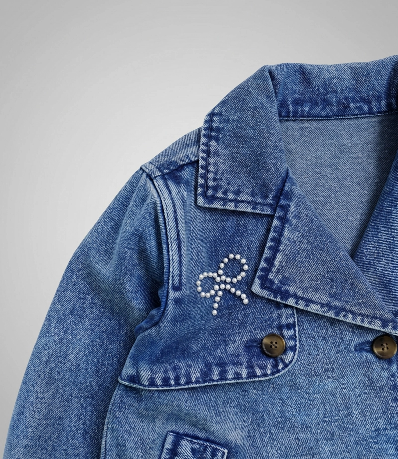 CHAQUETA NIÑA DE DENIM L11071270109 DENIM AZUL LIMONADA - 4