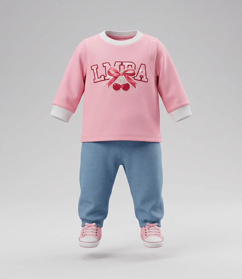 CONJUNTO RECIEN NACIDA CHERRY L13221271502 ROSADO LIMONADA 6 meses Rosa