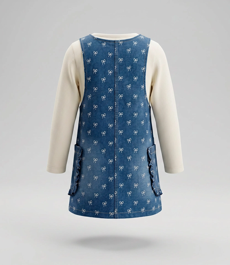 VESTIDO SIN MANGA CON POLERA NIÑA  L11131270609 DENIM - 3