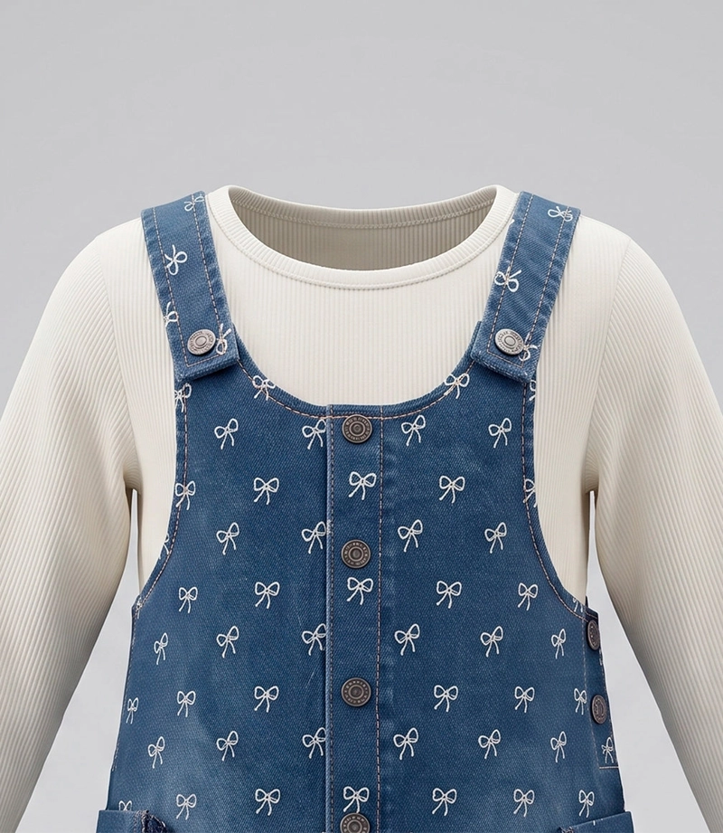 VESTIDO SIN MANGA CON POLERA NIÑA  L11131270609 DENIM - 4