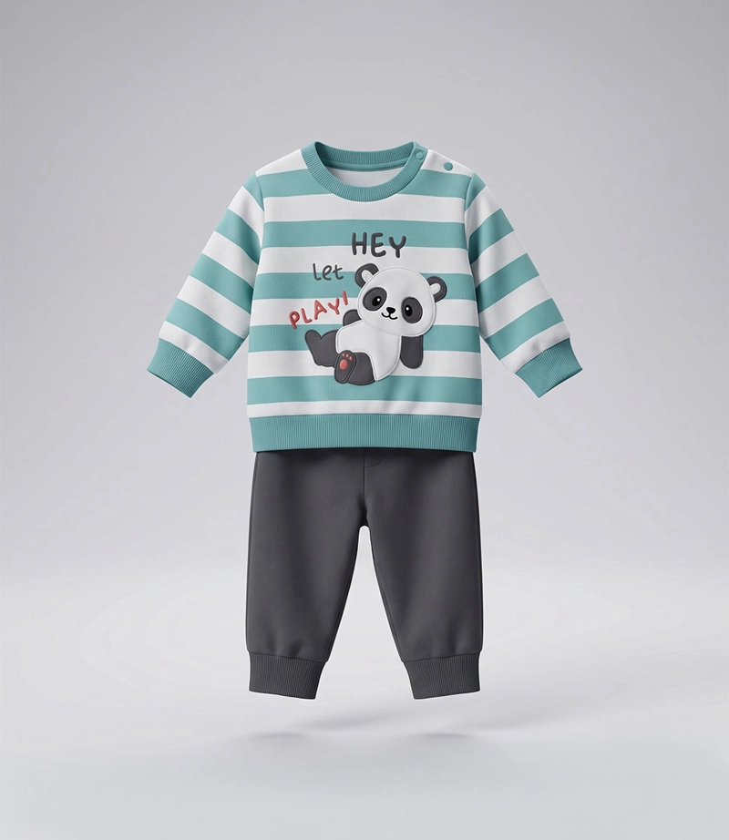BUZO RECIEN NACIDO CON PANDA V13191270276 MENTA 4 KIDS - 2