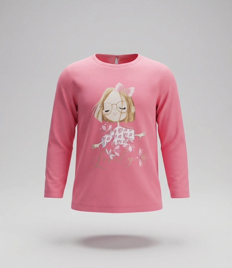 POLERA MANGA LARGA BEBE  L12011270178 CORAL LIMONADA - 2