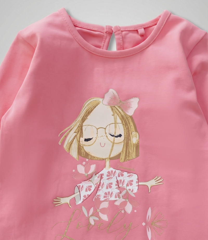 POLERA MANGA LARGA BEBE  L12011270178 CORAL LIMONADA - 4