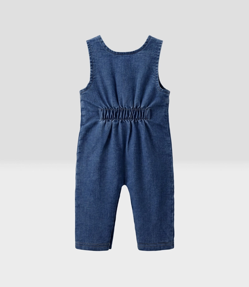 JARDINERA RECIEN NACIDO  B13181270209 DENIM  BLACK AND BLUE - 3