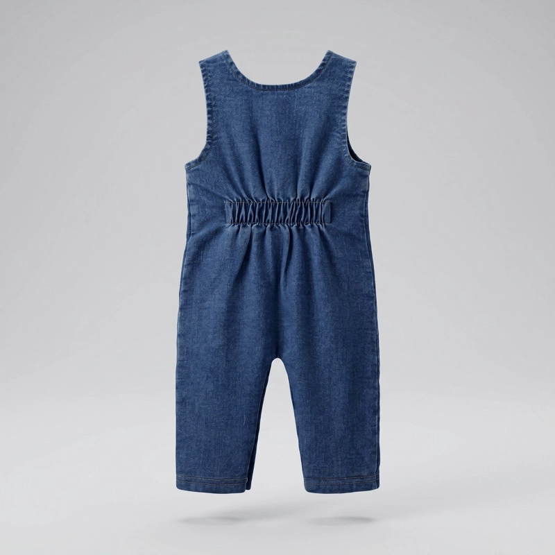 JARDINERA RECIEN NACIDO  B13181270209 DENIM  BLACK AND BLUE - 5