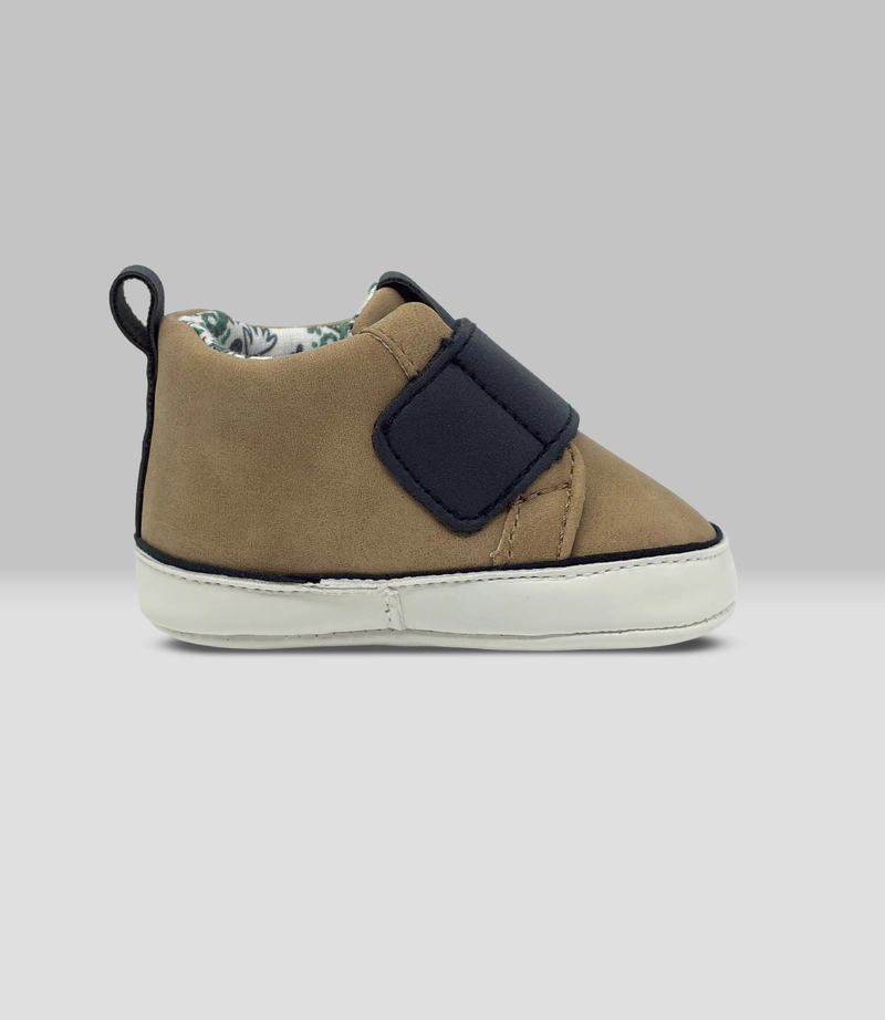 ZAPATILLA RECIEN NACIDO  B43391270226 BEIGE BLACK AND BLUE - 3