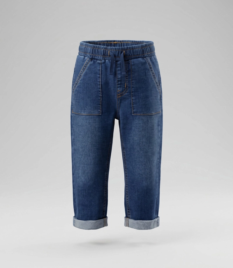 JEANS BEBE BAGGY B12111270209 DENIM AZUL BLACK AND BLUE - 1