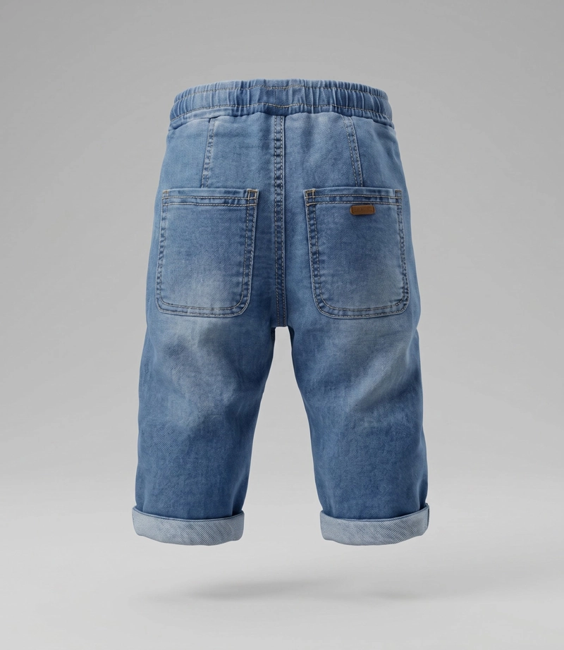 JEANS BEBE BAGGY B12111270274 DENIM CELESTE BLACK AND BLUE - 2