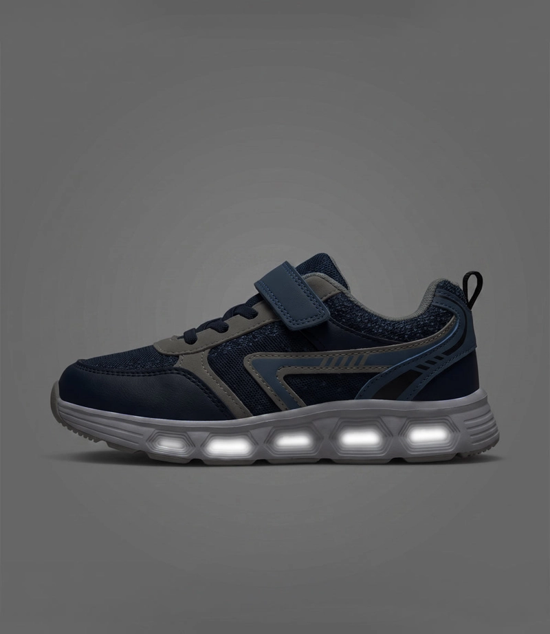ZAPATILLA NIÑO CON LUCES B41391270358 AZUL BLACK AND BLUE - 2