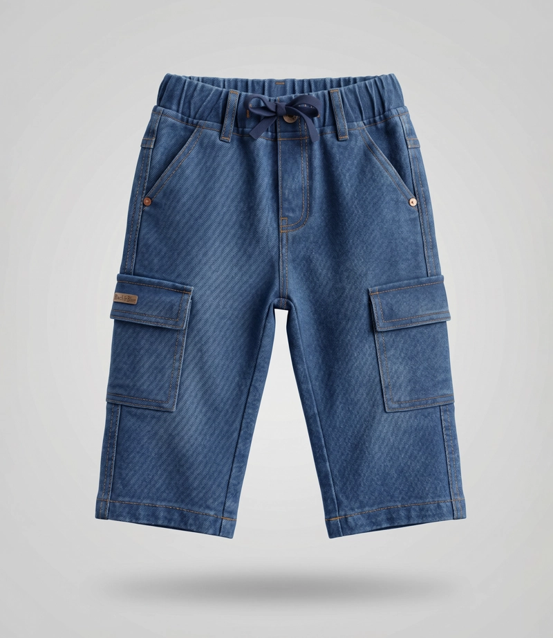 JEANS BEBE CARGO B12111270109 DENIM AZUL BLACK AND BLUE - 1