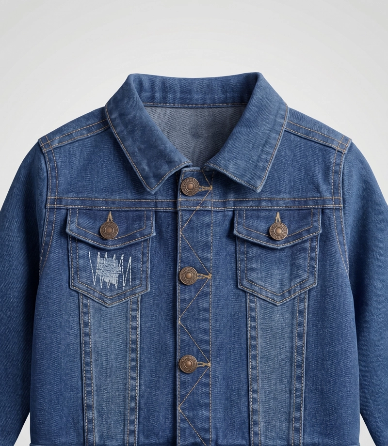 CHAQUETA BEBE  B12071270109 DENIM AZUL BLACK AND BLUE - 4