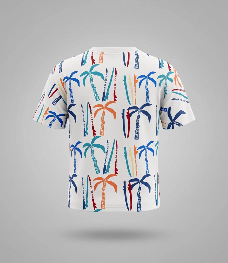 POLERA MANGA CORTA NIÑO  B11021270303 CRUDO BLACK AND BLUE - 3