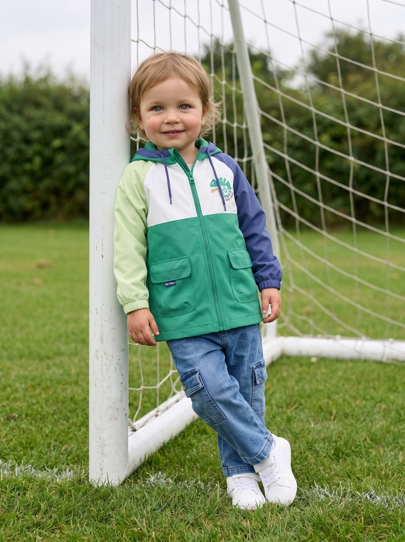 CHAQUETA BEBE CON CAMALEON B12071270224 VERDE BLACK AND BLUE - 1