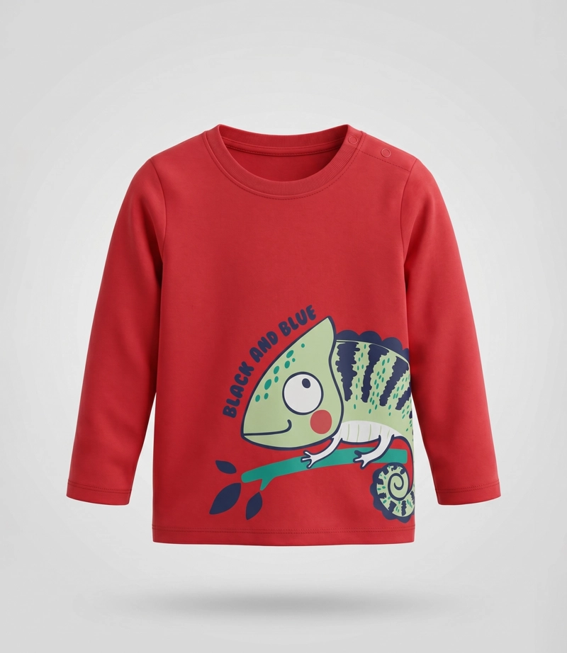 POLERA MANGA LARGA BEBE  B12011270368 ROJO BLACK AND BLUE - 2