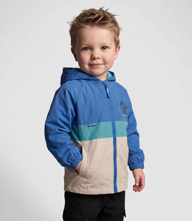 CHAQUETA BEBE SUMMER FUN B12071270358 AZUL BLACK AND BLUE - 1