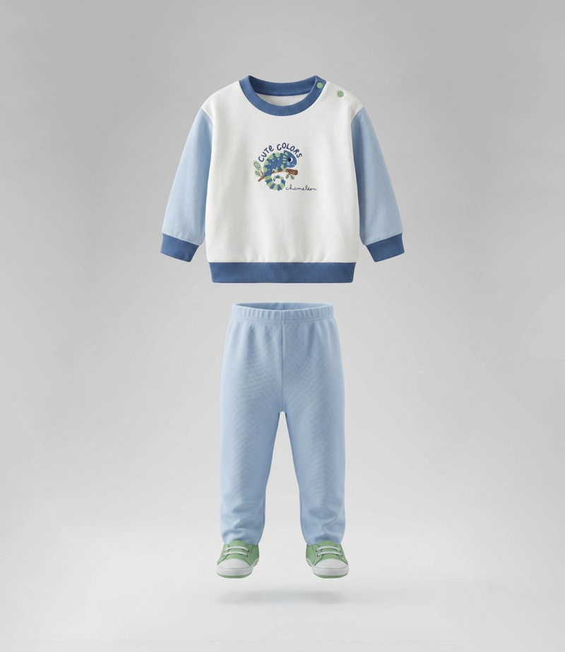 BUZO RECIEN NACIDO  B13191270161 CELESTE BLACK AND BLUE - 2