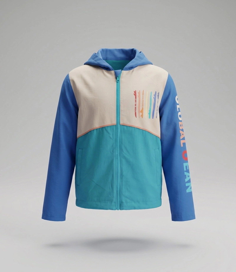 CHAQUETA NIÑO COLOR BLOCK B11071270358 AZUL BLACK AND BLUE - 2
