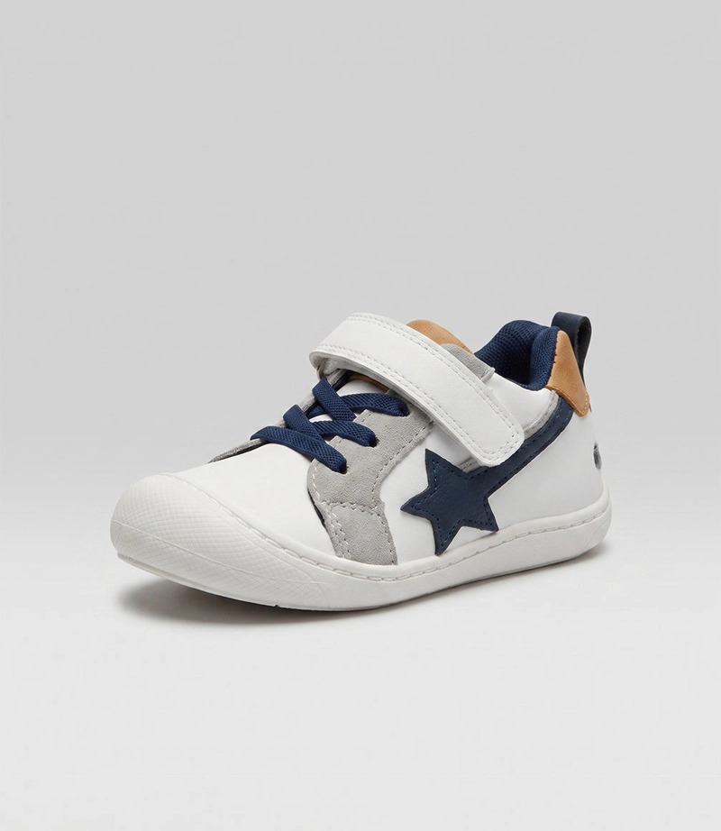 ZAPATILLA BEBE ERGONOMICA B45391270501 BLANCO BLACK AND BLUE - 4