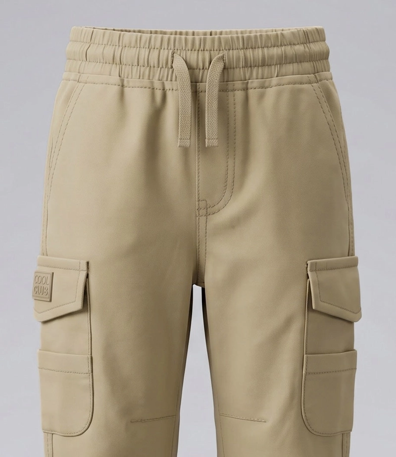 PANTALON BEBE JOGGER B12121270226 BEIGE BLACK AND BLUE - 3