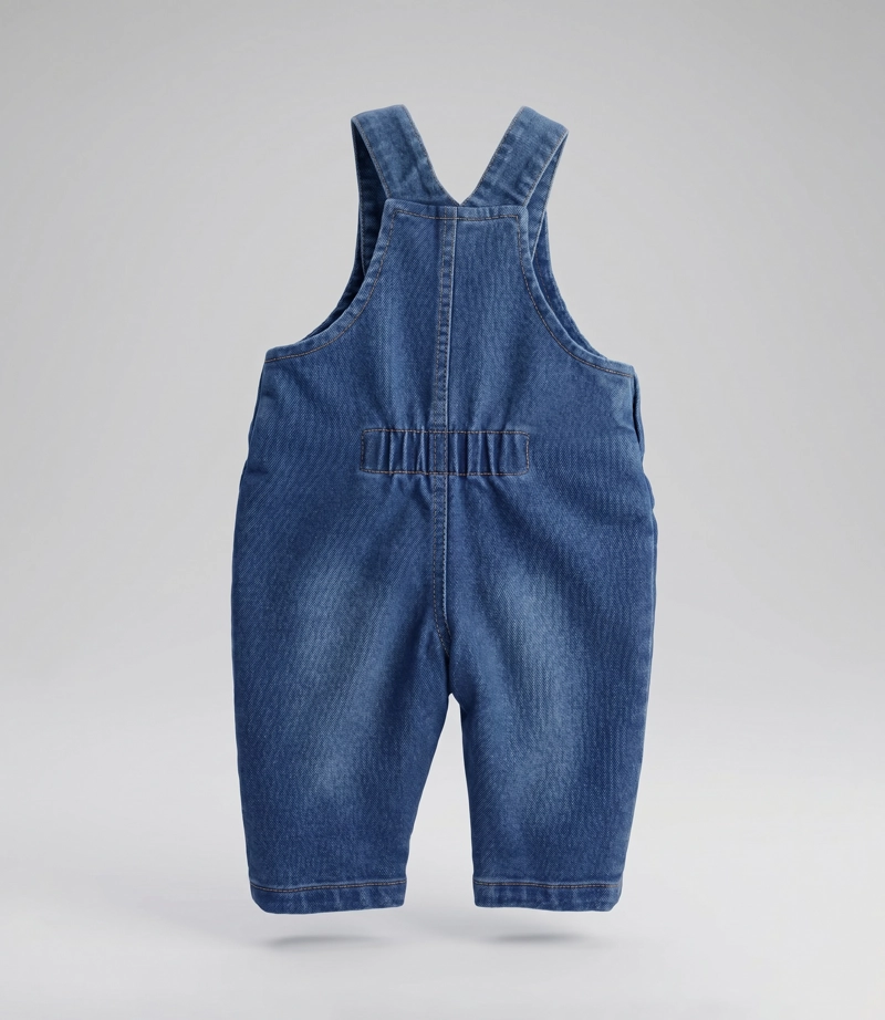 JARDINERA RECIEN NACIDO  B13181270109 DENIM  BLACK AND BLUE - 2