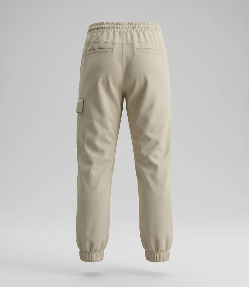 PANTALON NIÑO JOGGER B11121270126 BEIGE BLACK AND BLUE - 2