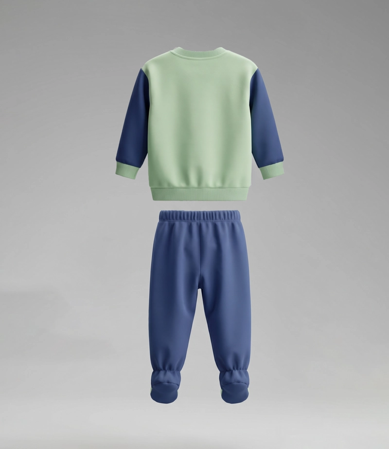 BUZO RECIEN NACIDO  B13191270124 VERDE BLACK AND BLUE - 3