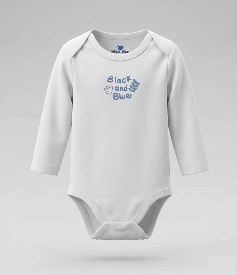 AJUAR RECIEN NACIDO 4 PZAS B93491270103 CRUDO BLACK AND BLUE - 5