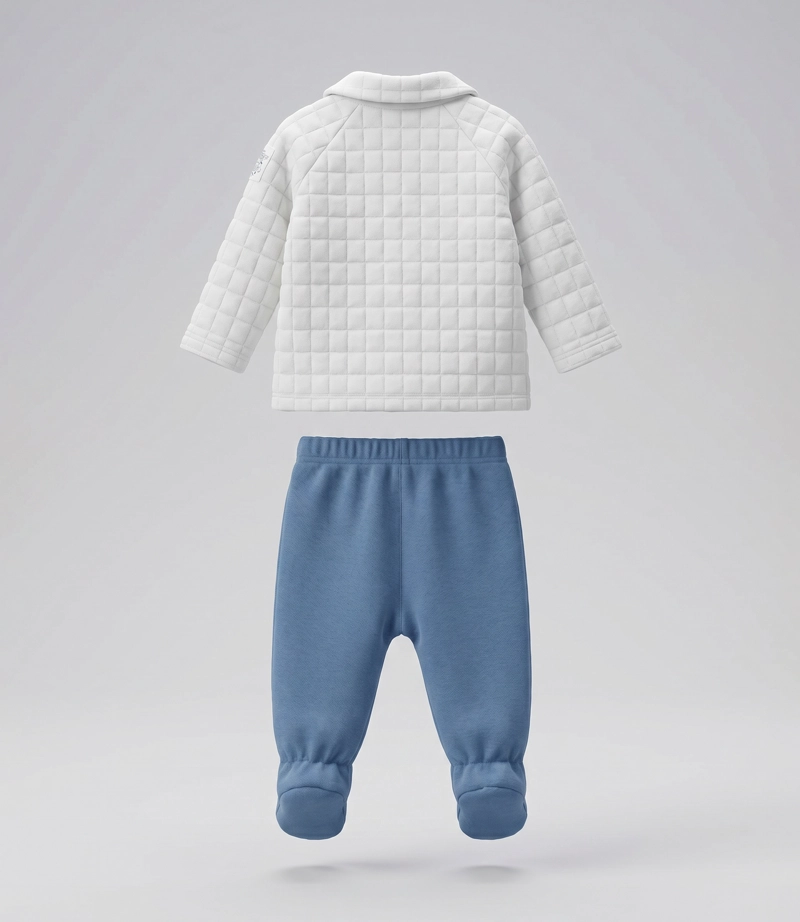 CONJUNTO RECIEN NACIDO  B13221270203 CRUDO BLACK AND BLUE - 2