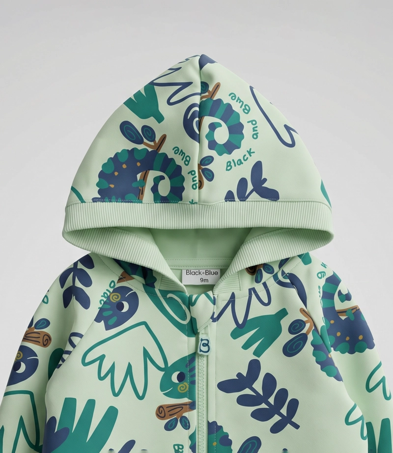 BUZO RECIEN NACIDO  B13191270224 VERDE BLACK AND BLUE - 4