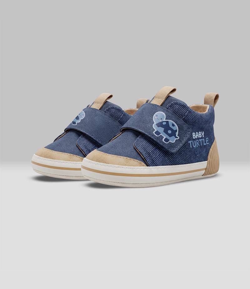 ZAPATILLA RECIEN NACIDO  B43391270509 DENIM  BLACK AND BLUE - 1