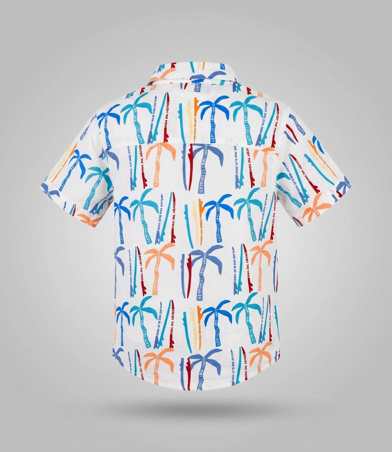 CAMISA MANGA CORTA NIÑO  B11261270103 CRUDO BLACK AND BLUE - 3