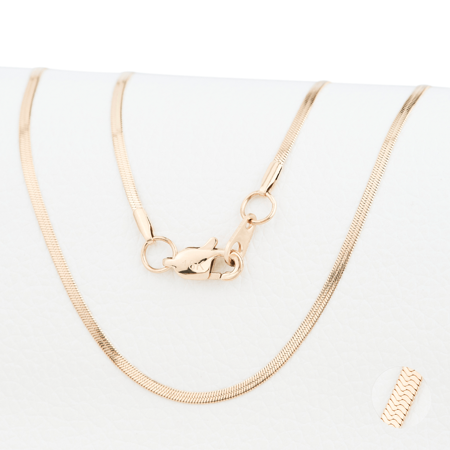 CADENA JOYERIA Y RELOJ ZO ORO LAMINADO 18K EGIPCIA 2MM/45CM BROCHE LANGOSTA - 1