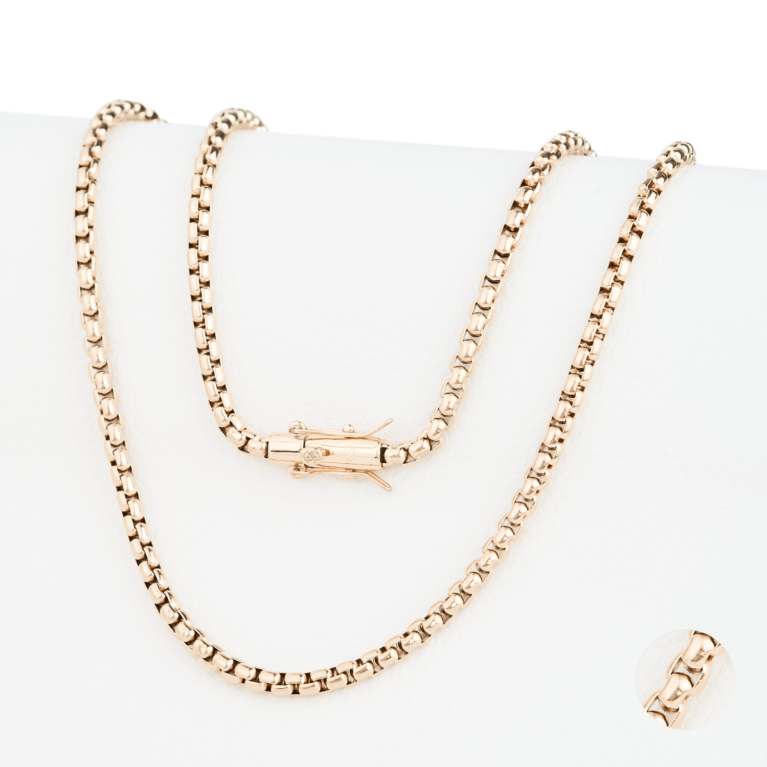 CADENA JOYERIA Y RELOJ ZO ORO LAMINADO 18K VENECIANA 4MM/65CM BROCHE TUBO - 1