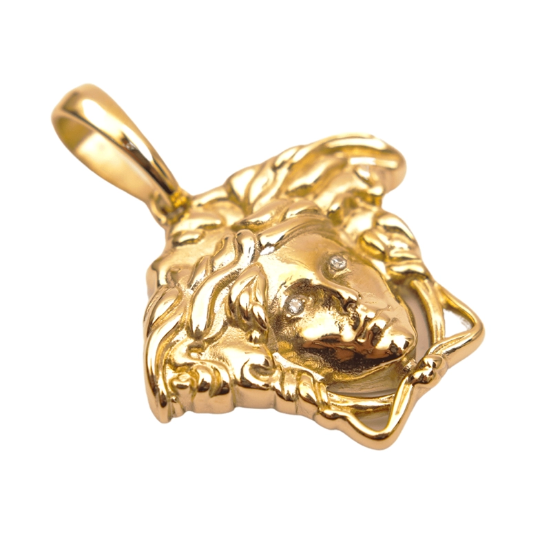 COLGANTE ROSTRO MEDUSA ORO LAMINADO 18K - 1