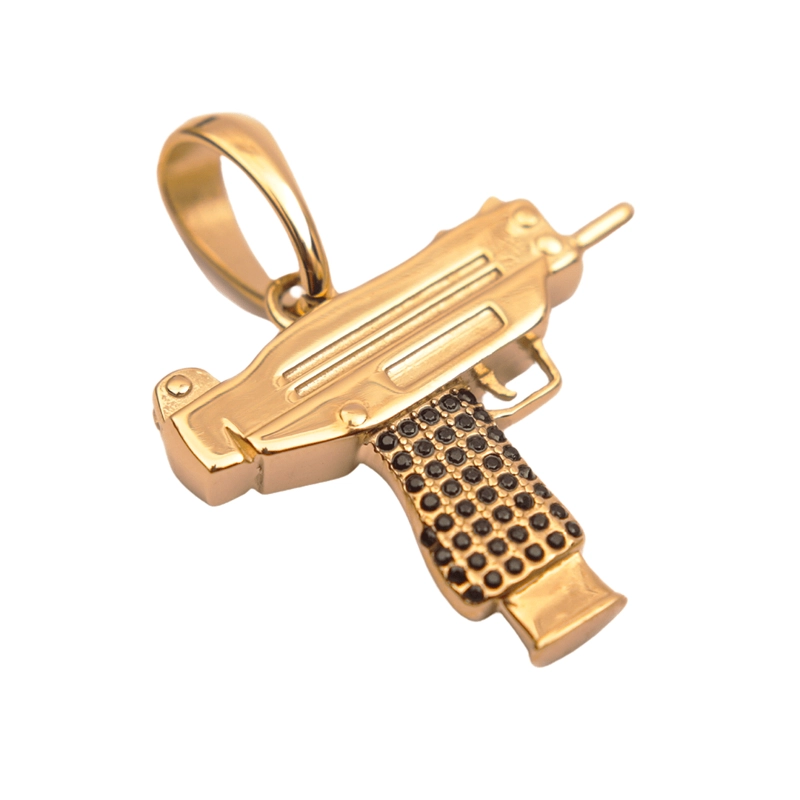 COLGANTE UZI ORO LAMINADO 18K - 1