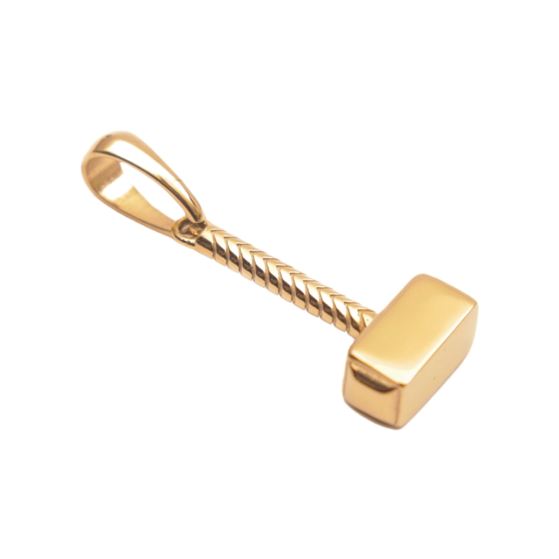 COLGANTE MARTILLO THOR ORO LAMINADO 18K - 1