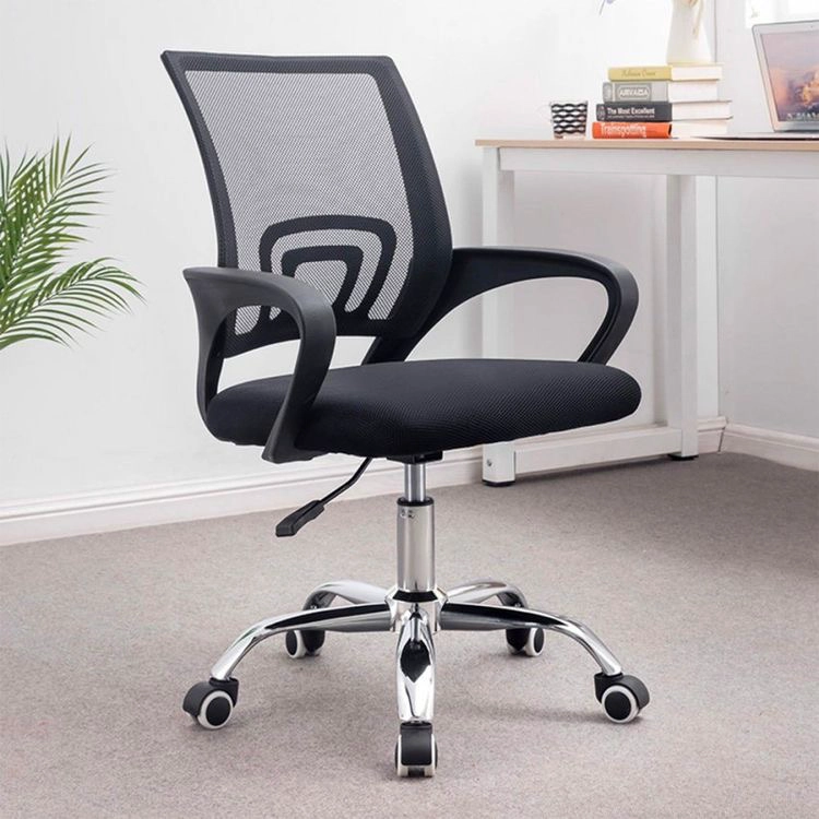 SILLA ESCRITORIO BASIC STORE NIZA CROME MADERA NEGRO - 1