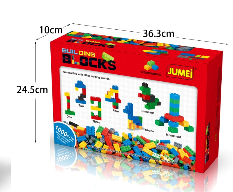 BLOQUES TIPO LEGO 1000 PIEZAS DE CONSTRUCCION - 2