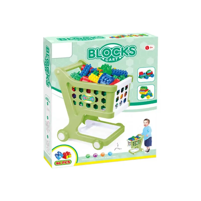 BLOQUES DE CONSTRUCCIÓN MULTICOLOR CARRO DE COMPRAS - 1