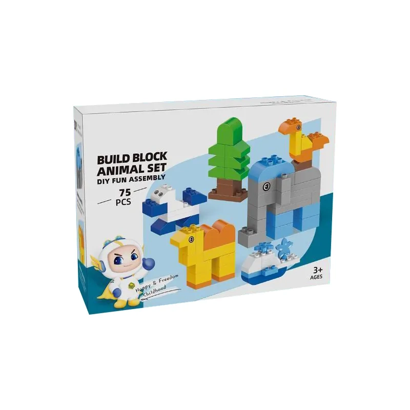 BLOQUES DE CONSTRUCCIÓN MULTICOLOR FIGURAS ANIMALES - 1