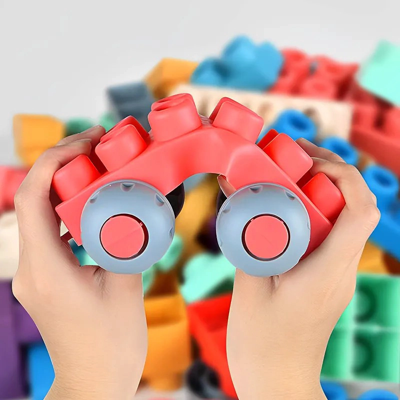BLOQUES DE CONSTRUCCIÓN MULTICOLOR PARA BEBES - 2
