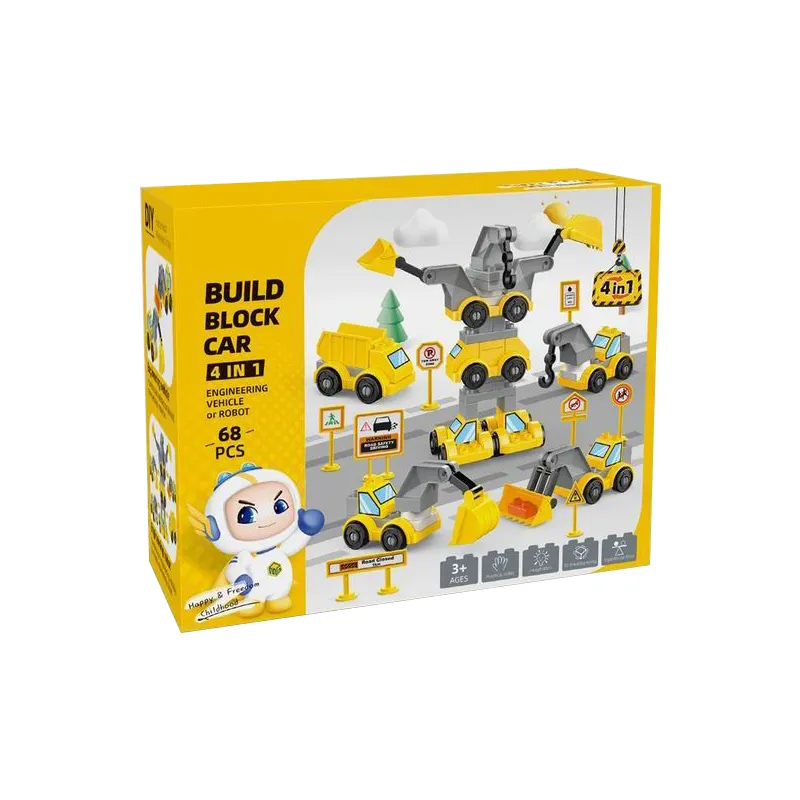 SET BLOQUES DE CONSTRUCCIÓN MULTICOLOR 68 PIEZAS - 1
