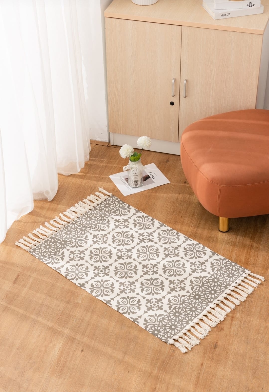 ALFOMBRA ANGELES DEL HOGAR LINO ÉTNICO VINTAGE 180 X 200 CM - 1