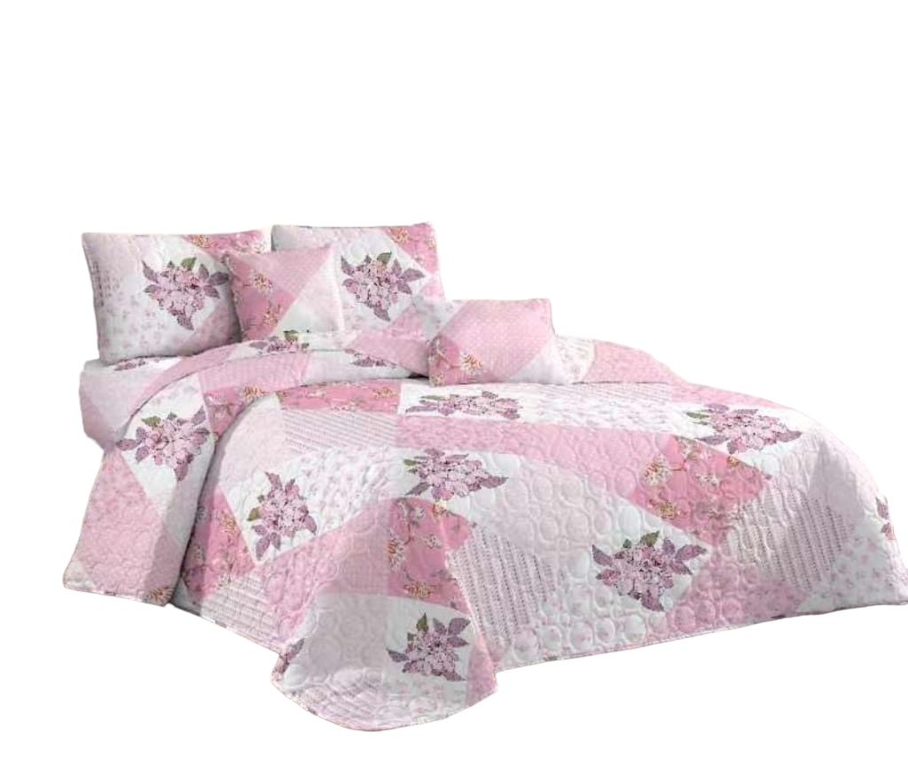 CUBRECAMA ANGELES DEL HOGAR 1.5 PLAZAS ESTAMPADO VERANO DISEÑOS - 2