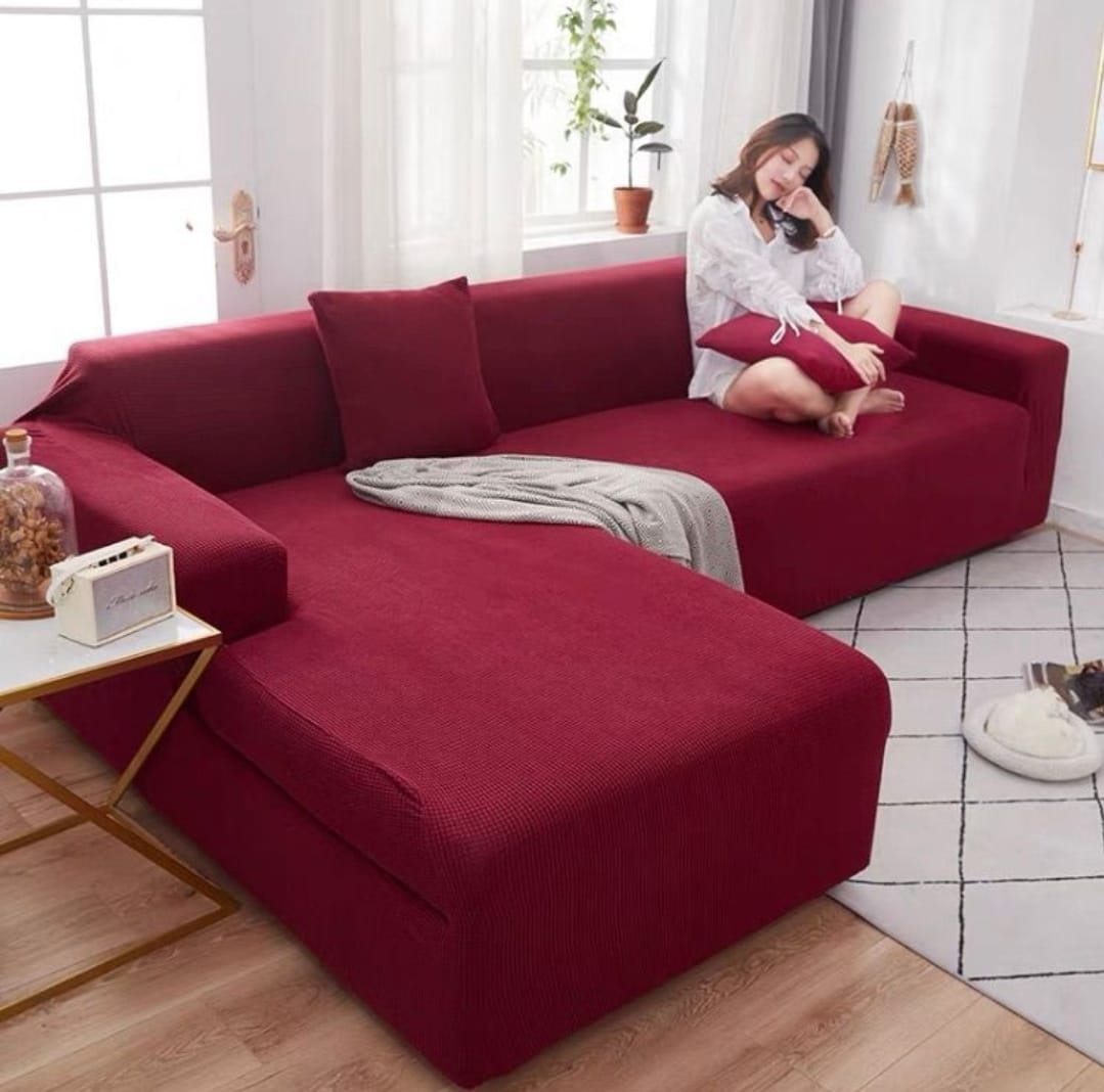 CUBRE SILLÓN ANGELES DEL HOGAR FORMA L TEXTURIZADO - 1