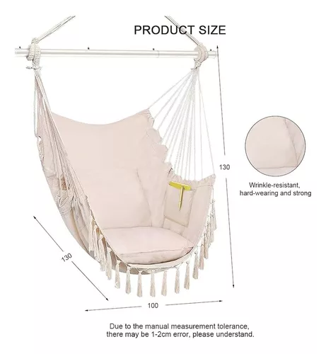 SILLA HAMACA COLGANTE COLUMPIO PARA JARDIN - 2