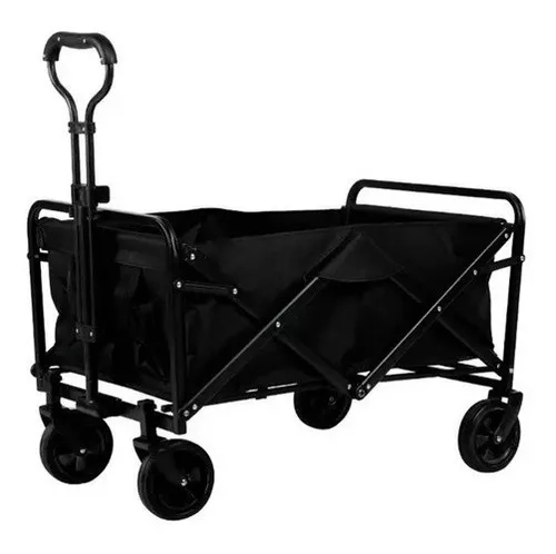 CARRO DE MANO PARA COMPRAS NEGRO - 1